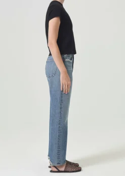 Flash Sale AGOLDE Adine Shrunken Tee In Black
