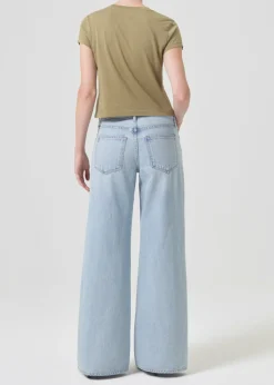 Hot AGOLDE Adine Shrunken Tee In Cocoon