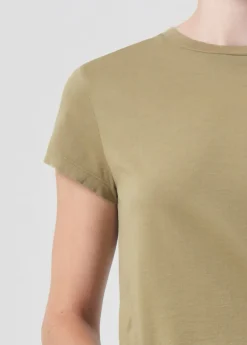 Hot AGOLDE Adine Shrunken Tee In Cocoon