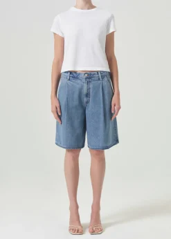 Store AGOLDE Adine Shrunken Tee In White