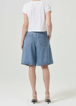 Store AGOLDE Adine Shrunken Tee In White