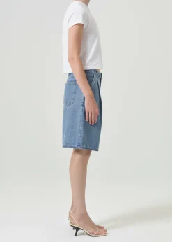 Store AGOLDE Adine Shrunken Tee In White