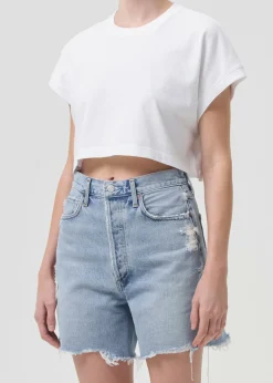 Cheap AGOLDE Aiden Tee In White