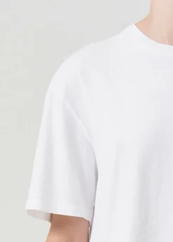 Cheap AGOLDE Anya Tee In White