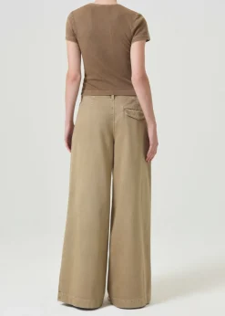 Online AGOLDE Arlo Rib Pocket Tee In Bamboo