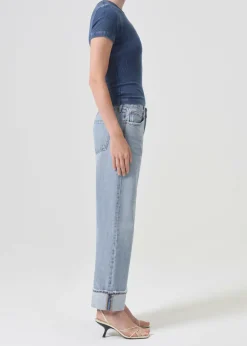 Flash Sale AGOLDE Arlo Rib Pocket Tee In Indigo