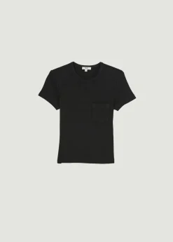Outlet AGOLDE Arlo Rib Tee In Black