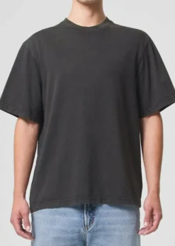 Store AGOLDE Asha Mock Neck Tee In Fracture