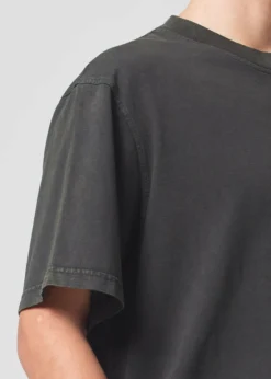 Store AGOLDE Asha Mock Neck Tee In Fracture