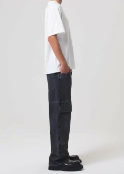 Sale AGOLDE Asha Mock Neck Tee In White