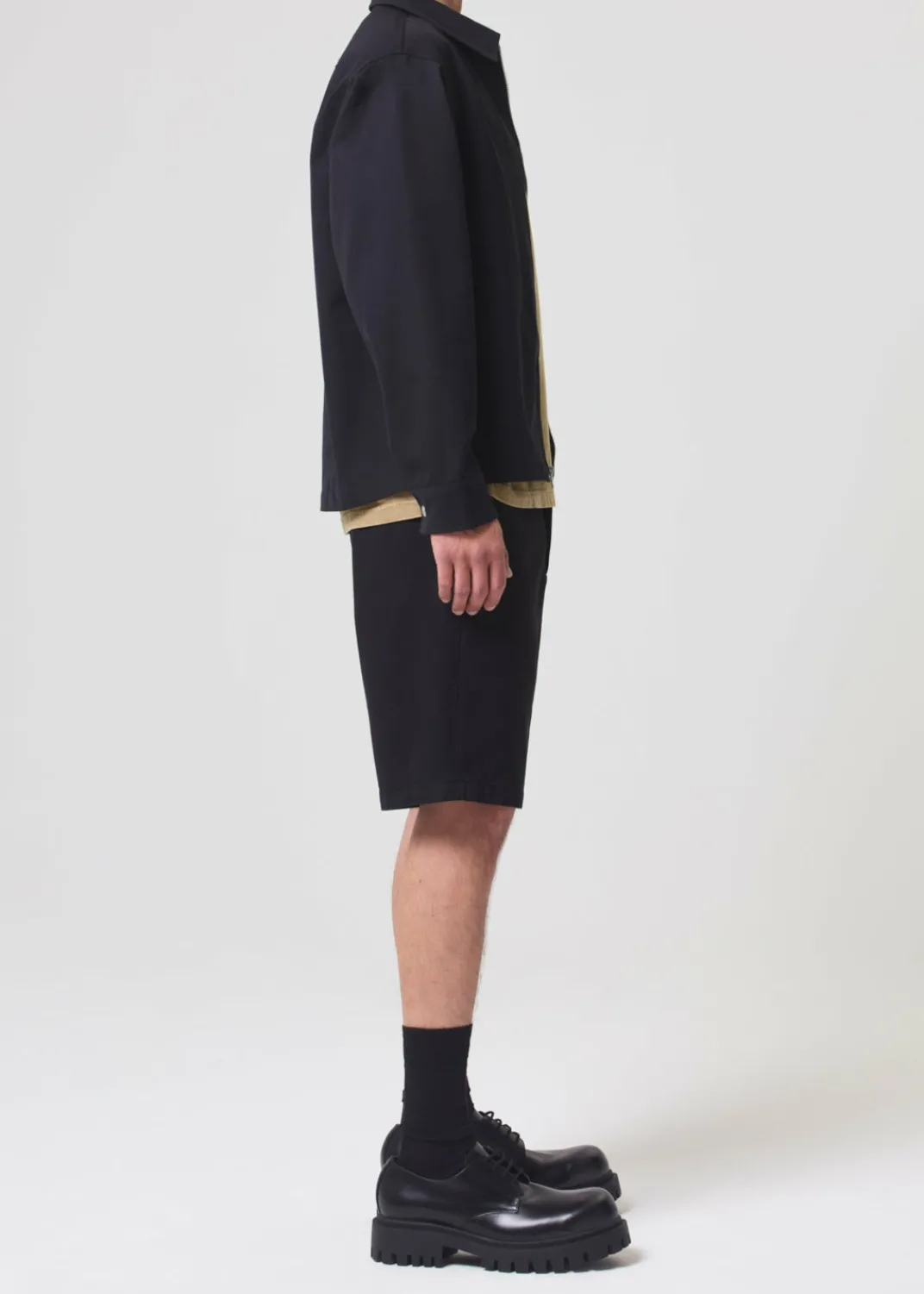 Flash Sale AGOLDE Atlas Zip Shirt In Black