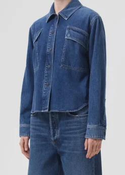 Best Sale AGOLDE Beck Shirt Jacket In Believe