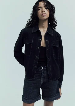 Fashion AGOLDE Beck Shirt Jacket In Intense