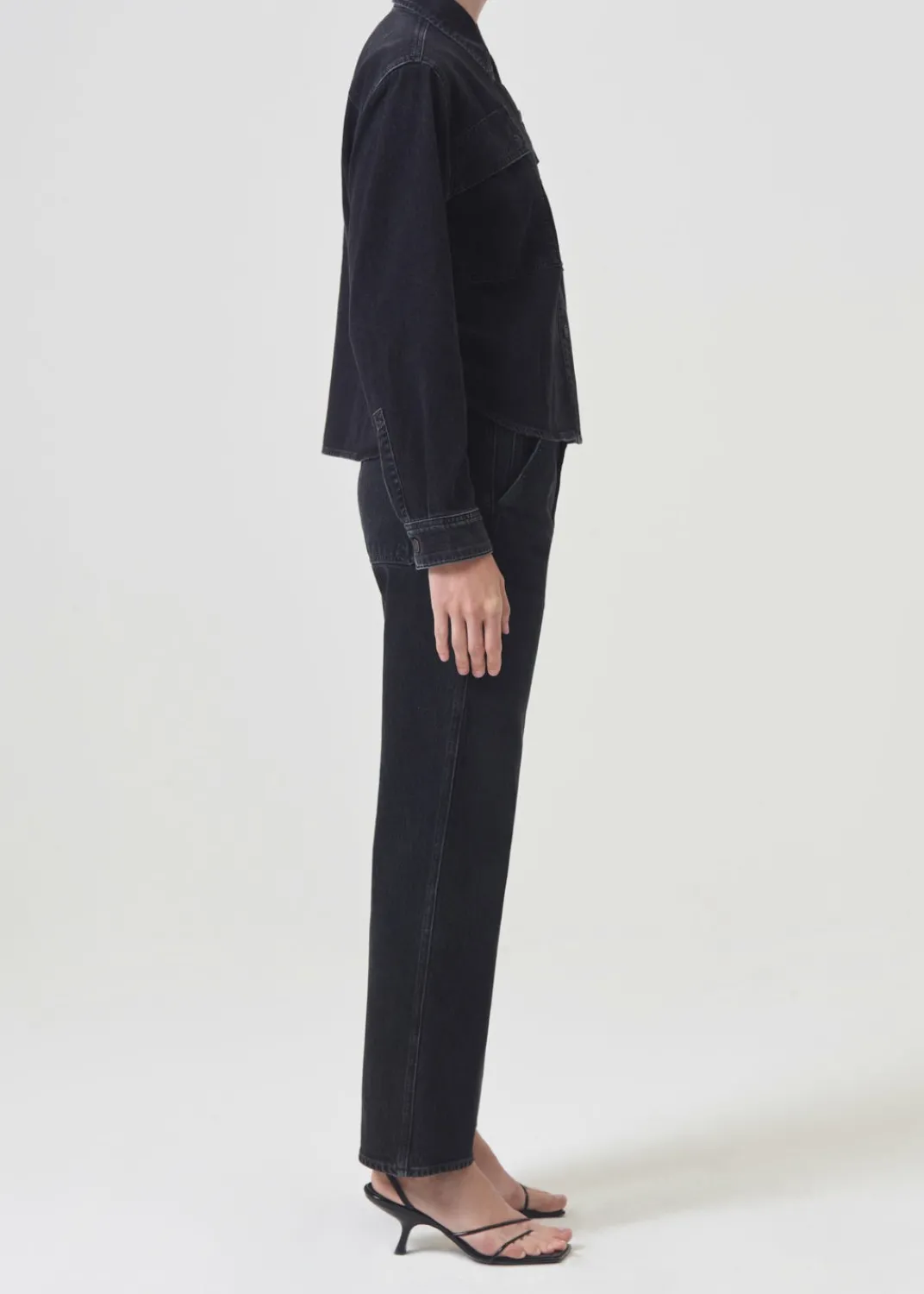 Fashion AGOLDE Beck Shirt Jacket In Intense