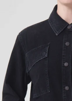 Fashion AGOLDE Beck Shirt Jacket In Intense