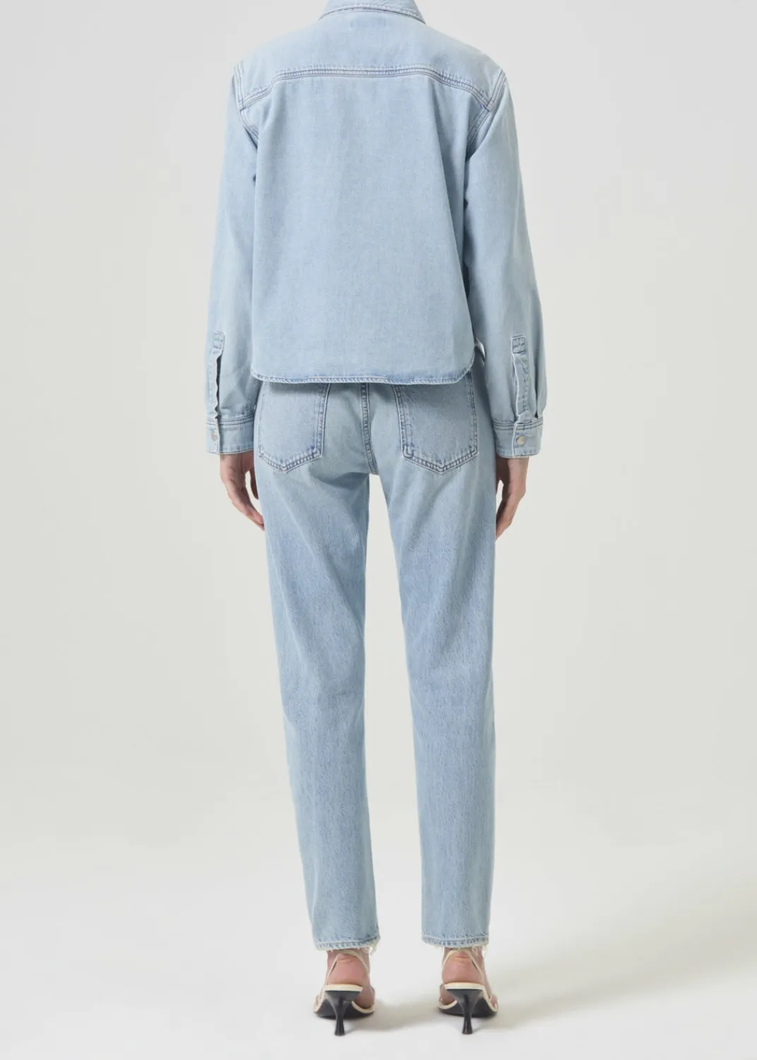 Best Sale AGOLDE Beck Shirt Jacket In Past