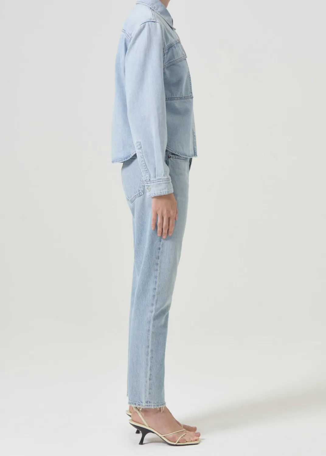 Best Sale AGOLDE Beck Shirt Jacket In Past