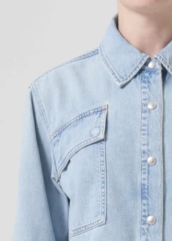 Best Sale AGOLDE Beck Shirt Jacket In Past