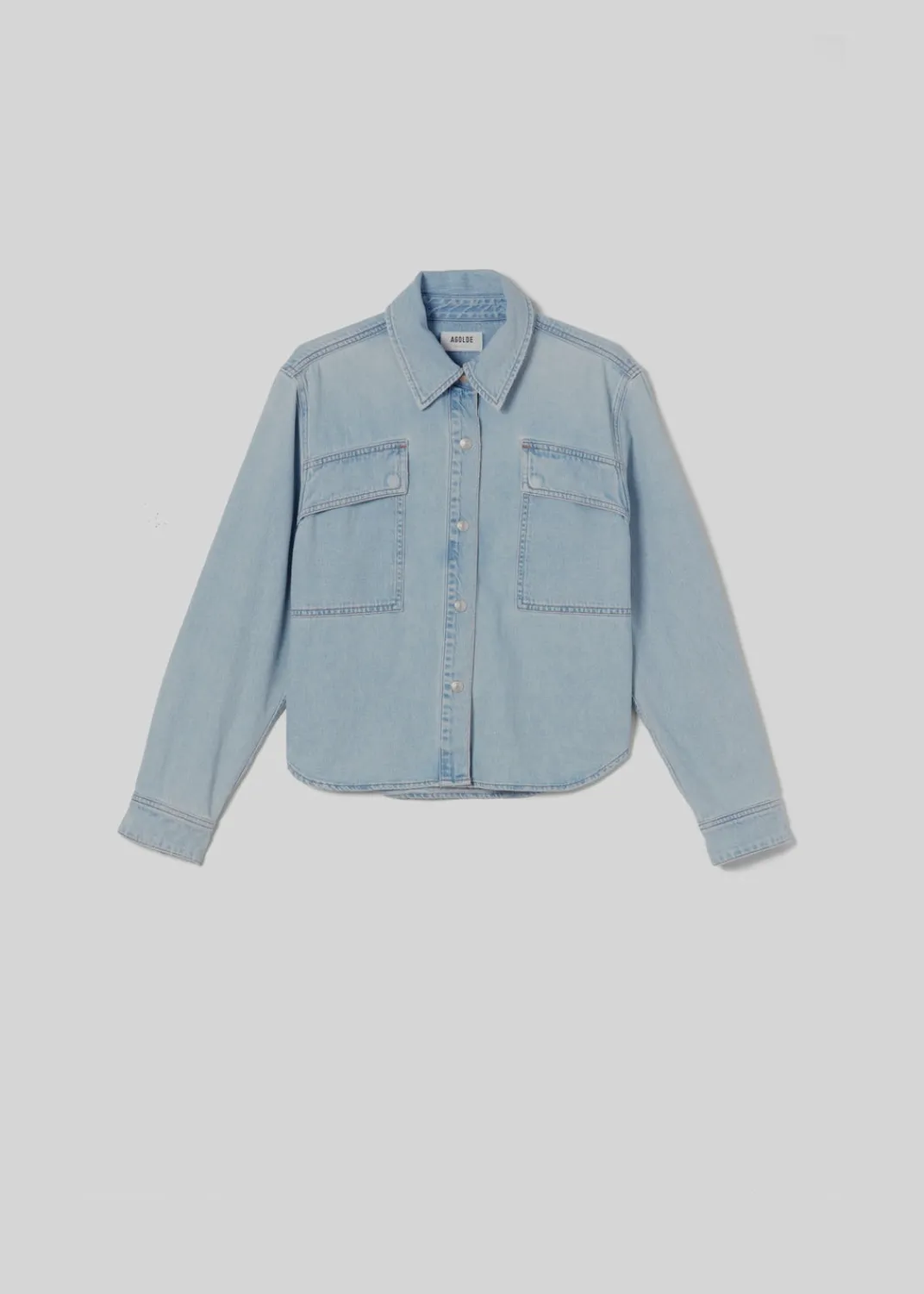 Best Sale AGOLDE Beck Shirt Jacket In Past