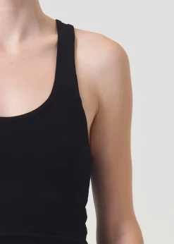 Cheap AGOLDE Bianca Tank In Black