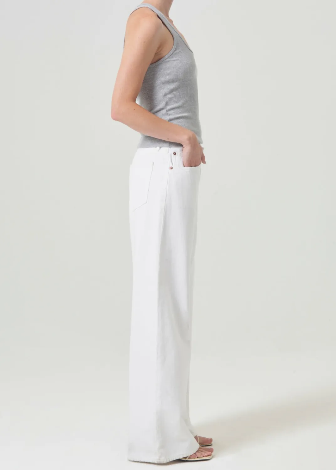 Best Sale AGOLDE Bianca Tank In Grey Heather