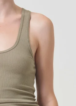Fashion AGOLDE Bianca Tank In Snail