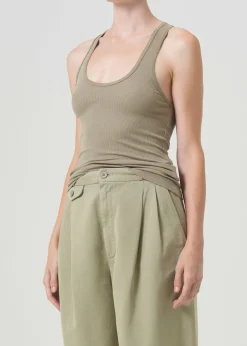 Fashion AGOLDE Bianca Tank In Snail