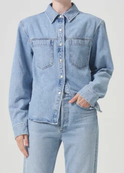 Best Sale AGOLDE Brigid Shirt In Stir