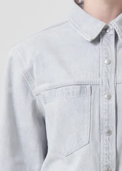 New AGOLDE Brigid Shirt In Tarnish