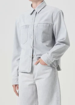 New AGOLDE Brigid Shirt In Tarnish