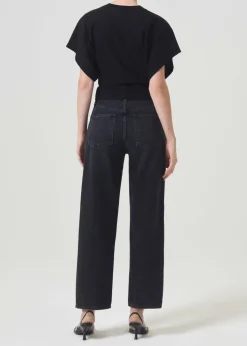 Shop AGOLDE Britt Tee In Black