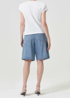 Online AGOLDE Bryce Shoulder Pad Tee In White