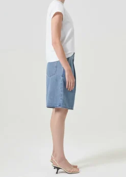Online AGOLDE Bryce Shoulder Pad Tee In White