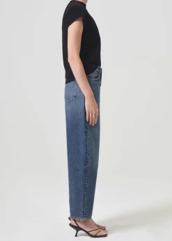 Best Sale AGOLDE Bryce Shoulder Pad Tee In Black