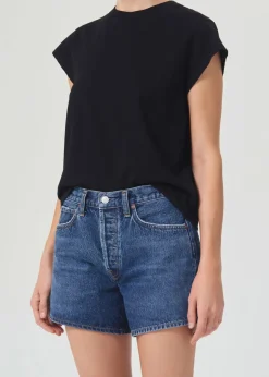 Best AGOLDE Bryce Tee In Black