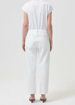 Best Sale AGOLDE Bryce Tee In White