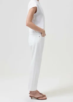 Best Sale AGOLDE Bryce Tee In White