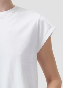 Best Sale AGOLDE Bryce Tee In White