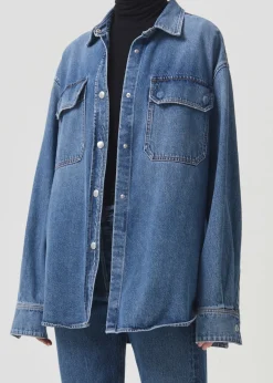 Shop AGOLDE Camryn Shirt In Swing