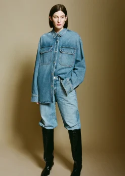 Shop AGOLDE Camryn Shirt In Swing