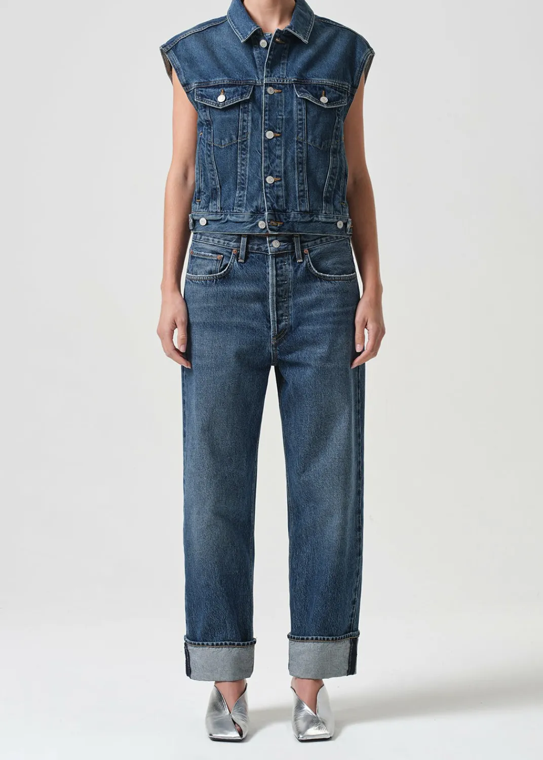 Sale AGOLDE Charli Vest In Filter