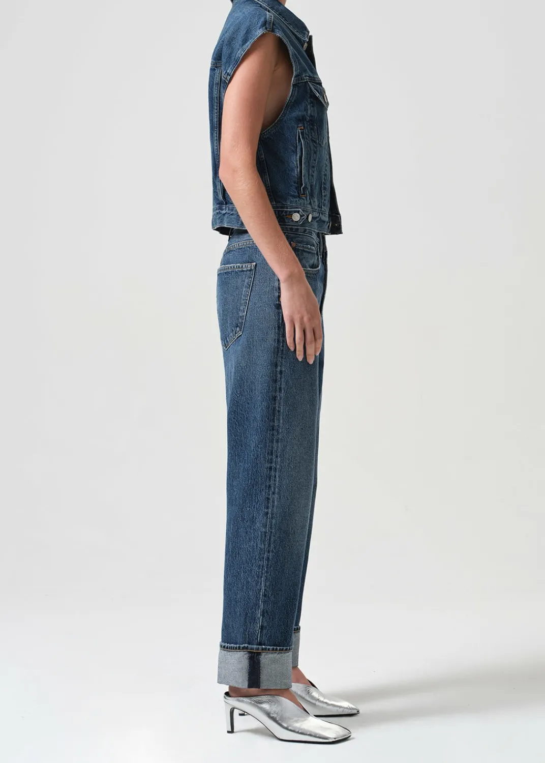 Sale AGOLDE Charli Vest In Filter