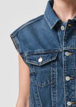 Sale AGOLDE Charli Vest In Filter