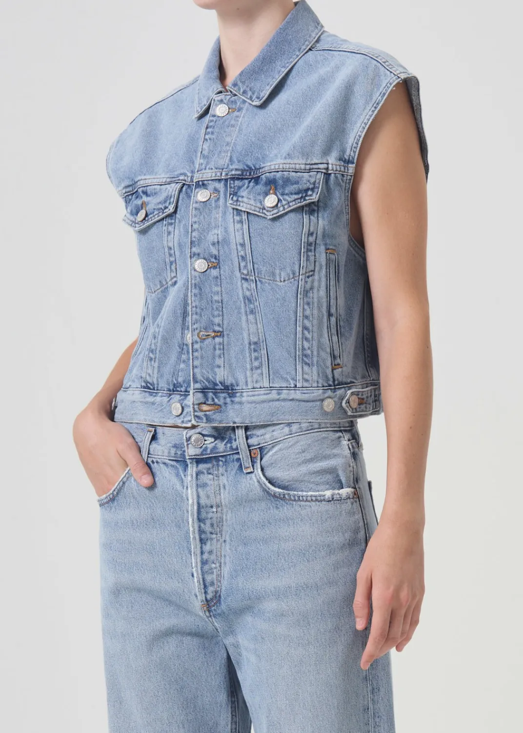 Best Sale AGOLDE Charli Vest In Immortal