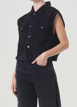 Shop AGOLDE Charli Vest In Jagged