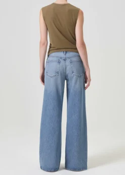 New AGOLDE Clara Low Rise Baggy Flare In Signal