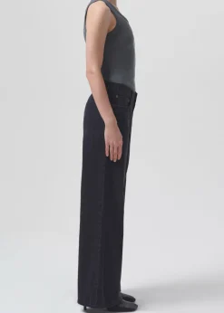 Store AGOLDE Clara Low Rise Baggy Flare In Mascara