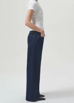 Discount AGOLDE Clara Low Rise Baggy Flare In Whisper