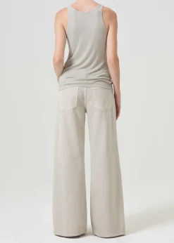 Cheap AGOLDE Clara Low Rise Baggy Flare In Tusk