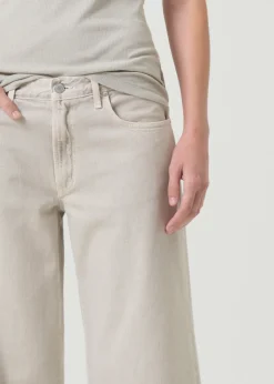 Cheap AGOLDE Clara Low Rise Baggy Flare In Tusk